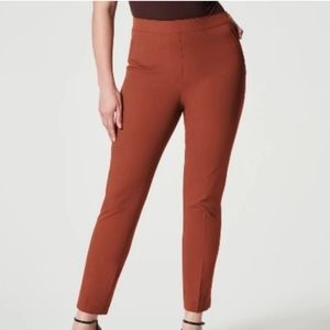 SPANX NWT Terracotta Polished Ankle Slim Pant in Large Tall
